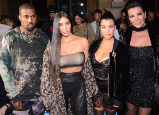 Kim Kardashian West and Kanye West Kourtney Kardashian and Kris Jenner