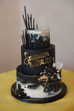 Saquan Barkley's birthday cake Roc Nation The Brunch