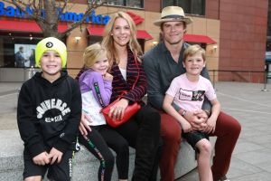 Panthers Greg Olsen and family Rookie USA Fashion Show