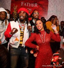 Cardi B and Offset at his Father Of 4 Album Release
