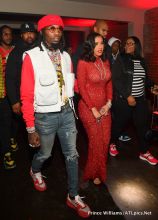 Cardi B and Offset at his Father Of 4 Album Release