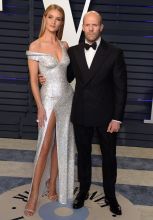 Jason Statham and Rosie Huntington Whitely 2019 Oscars Vanity Fair Party