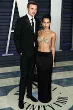 Karl Glusman Zoe KRavitz 2019 Oscars Vanity Fair Party