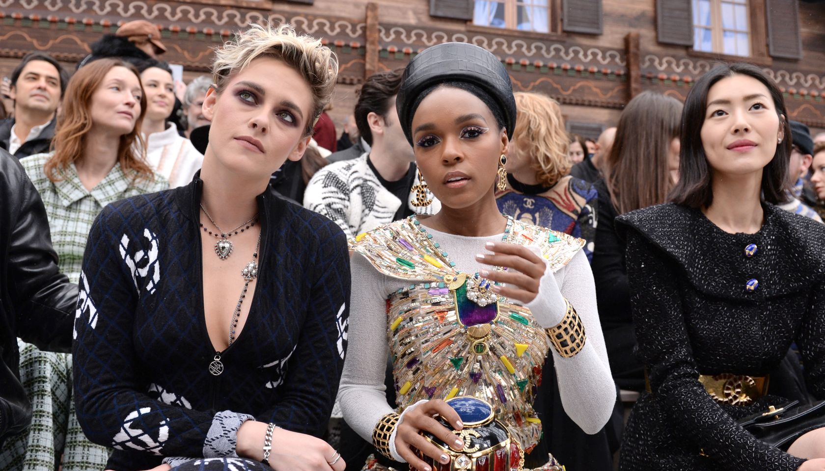 Janelle Monae at Paris Fashion Week Chanel Show