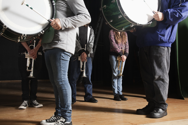 High school marching band