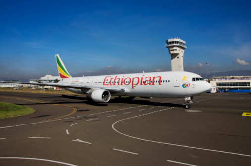 Airport of Addis Ababa, Ethiopia, Africa