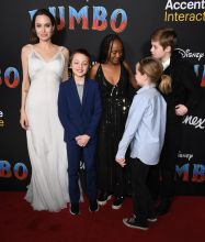 Angelina Jolie and kids Attend Los Angeles Premiere of Disney's live action Dumbo Film