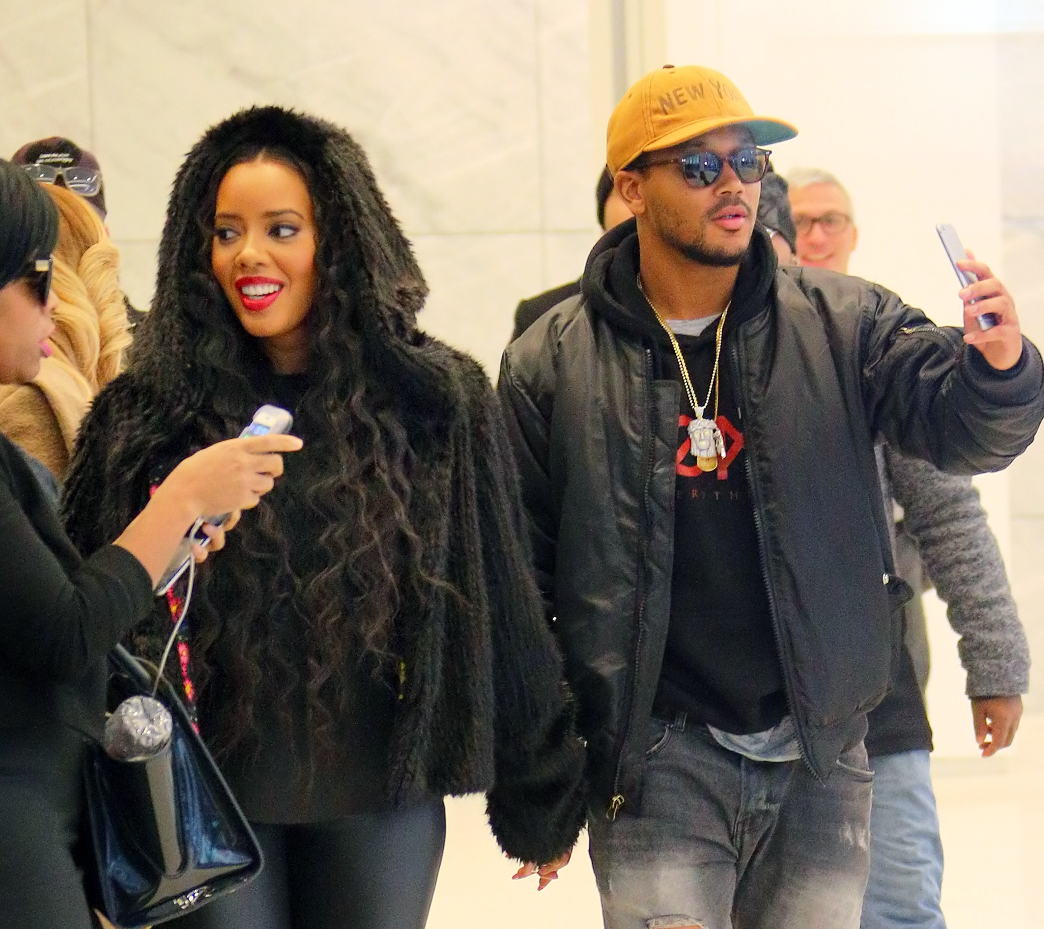 Angela Simmons and Romeo Miller