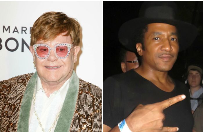 Elton John and Q-Tip side-by-side