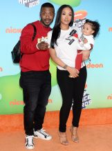 Ray J and Princess Love Norwood with baby Melody attend 2019 Nickelodeon Kids Choice Awards