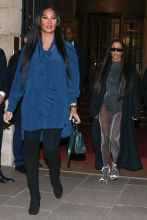Kim Kardashian in Paris in Sparkly Tights And Bodysuit