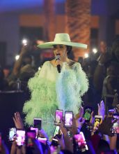 Cardi B Performs at Kaos Dayclub Opening At Palms Casino & Resort