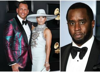 Jennifer Lopez and Alex Rodriguez and Diddy