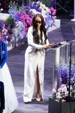 Cassie, Lauren London, Omari Hardwick, Teyana Taylor, Russell Westbrook and more at Nipsey Hussle's Memorial Service at the Staples Center