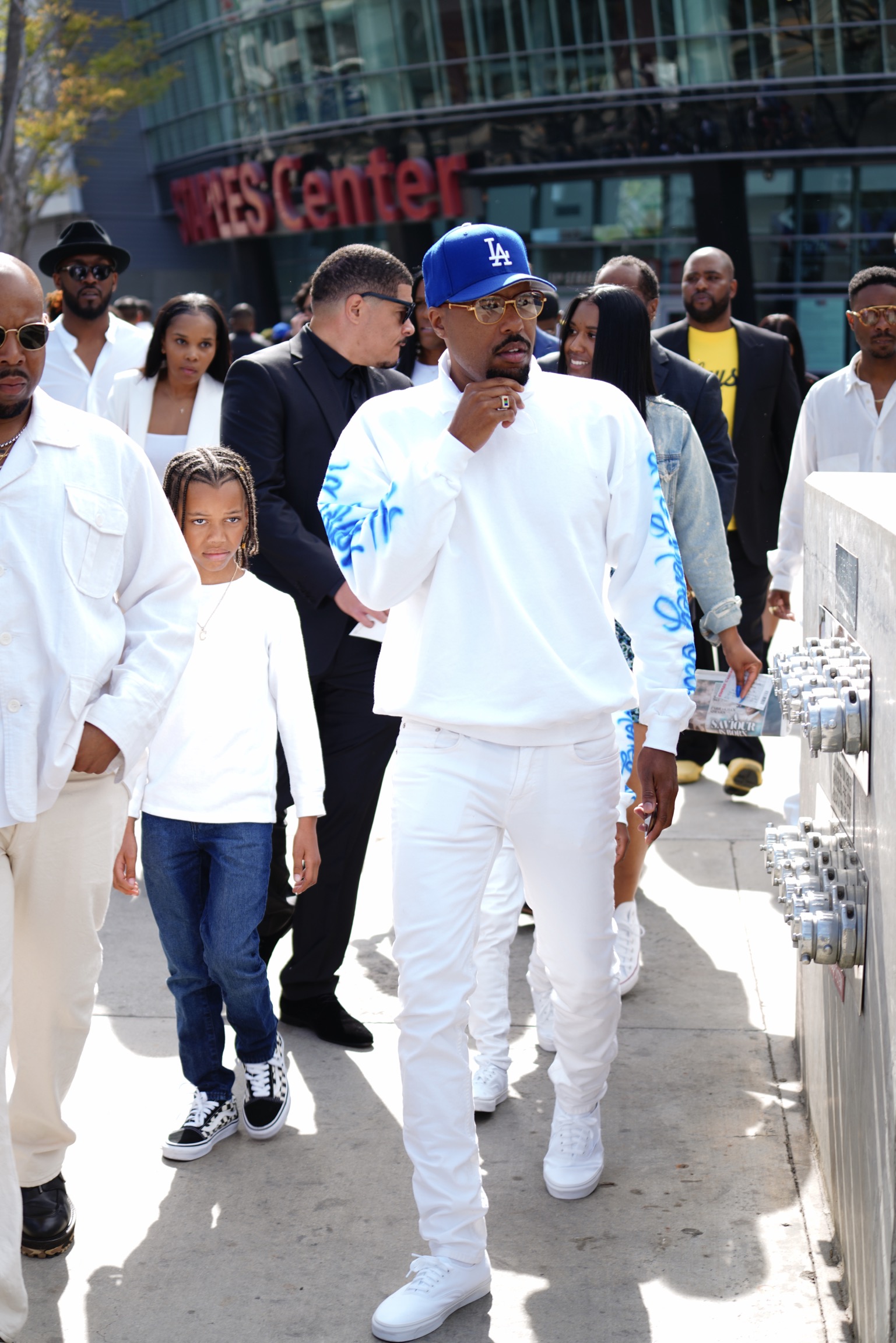 Dom Kennedy leaving Nipsey Hussle's Memorial Service