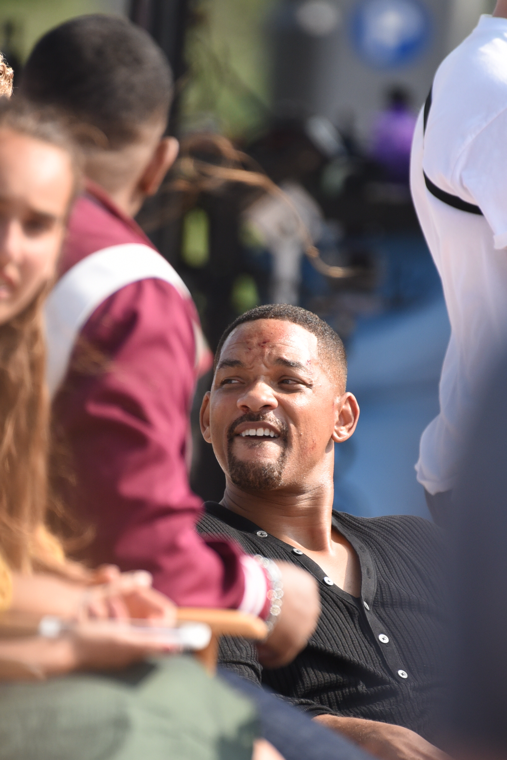 Will Smith Gets A Visit From Jada Pinkett Smith On Set Of Bad Boys 3 In Miami