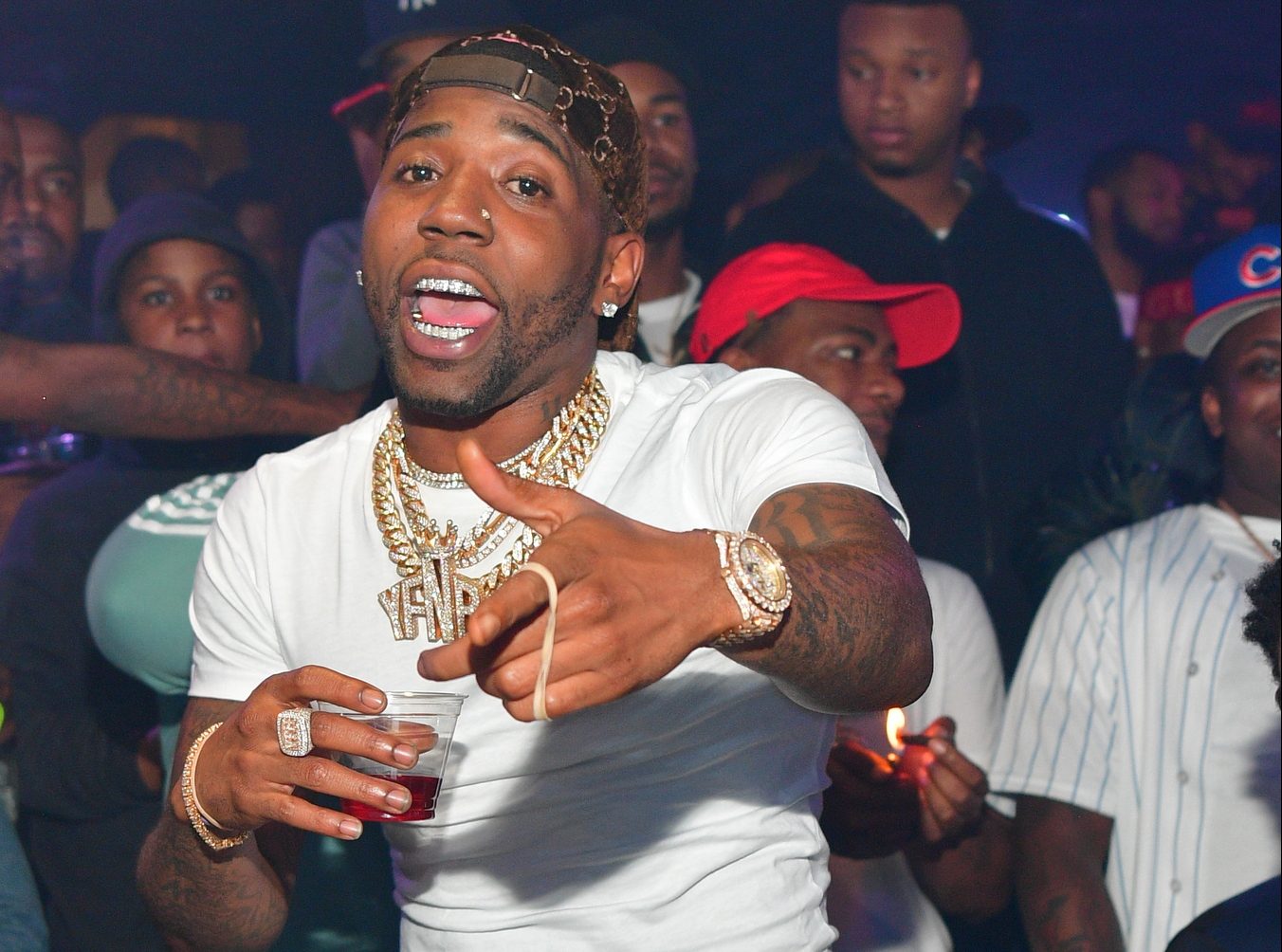 YFN Lucci Celebrates At Chance The Rapper's Birthday Party At Allure
