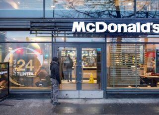 An American fast-food hamburger restaurant chain McDonald's...