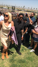 Khloe Kardashian Kanye West Sunday Service At Coachella