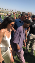 Kendall Jenner Kid Cudi Kanye West Sunday Service At Coachella