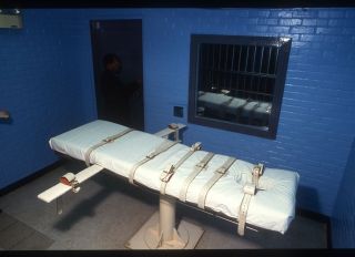 The Lethal Injection Death Chamber at Huntsville, Texas,
