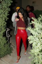 The Kardashians Celebrate Travis Scott's Birthday At The Movie Theater In Westlake Village, California