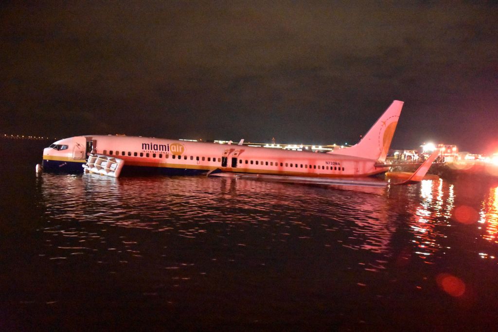 Plane Skids Off A Runway Into A River In Florida