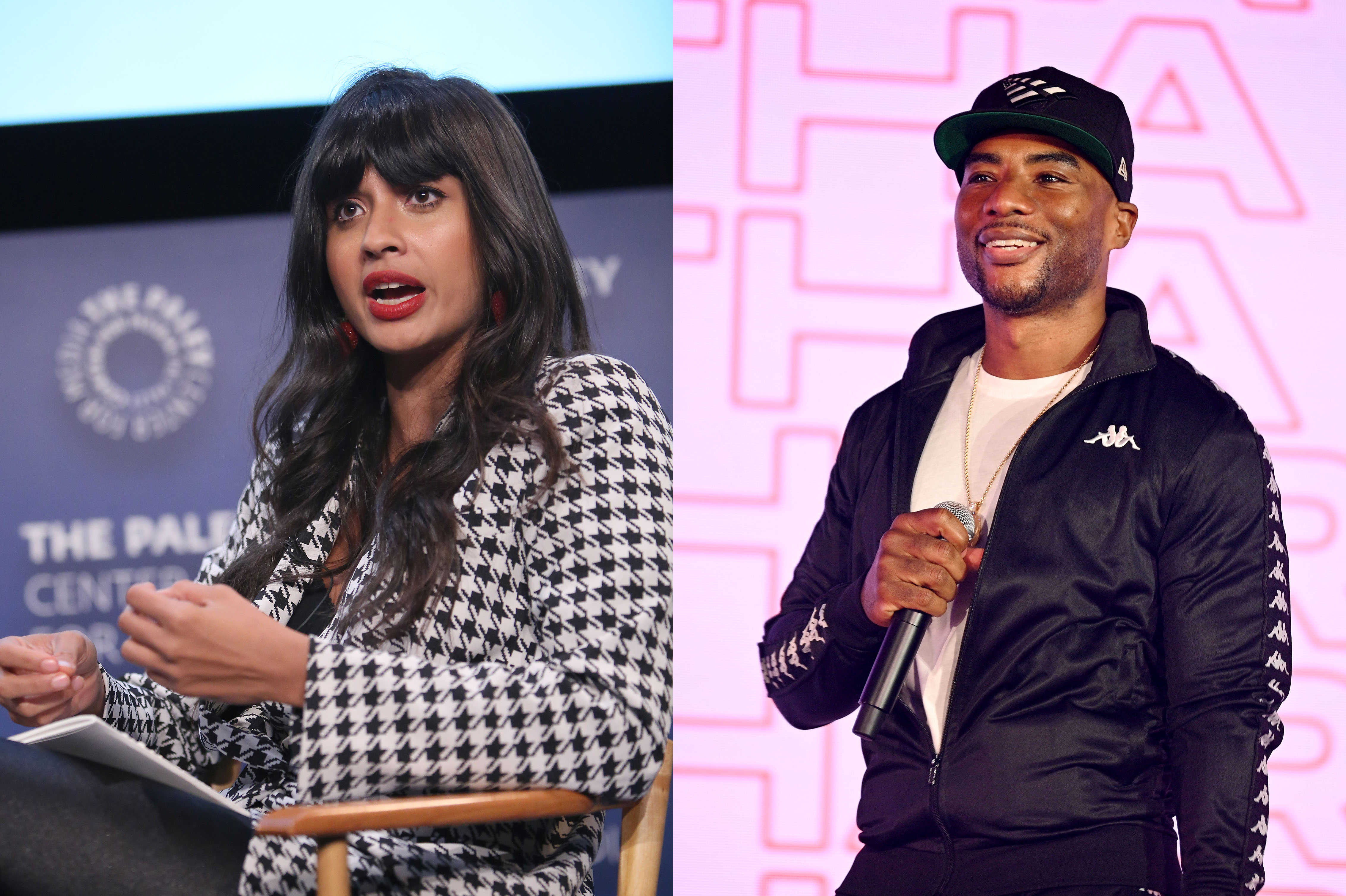 Jameela Jamil and Charlamagne Tha God