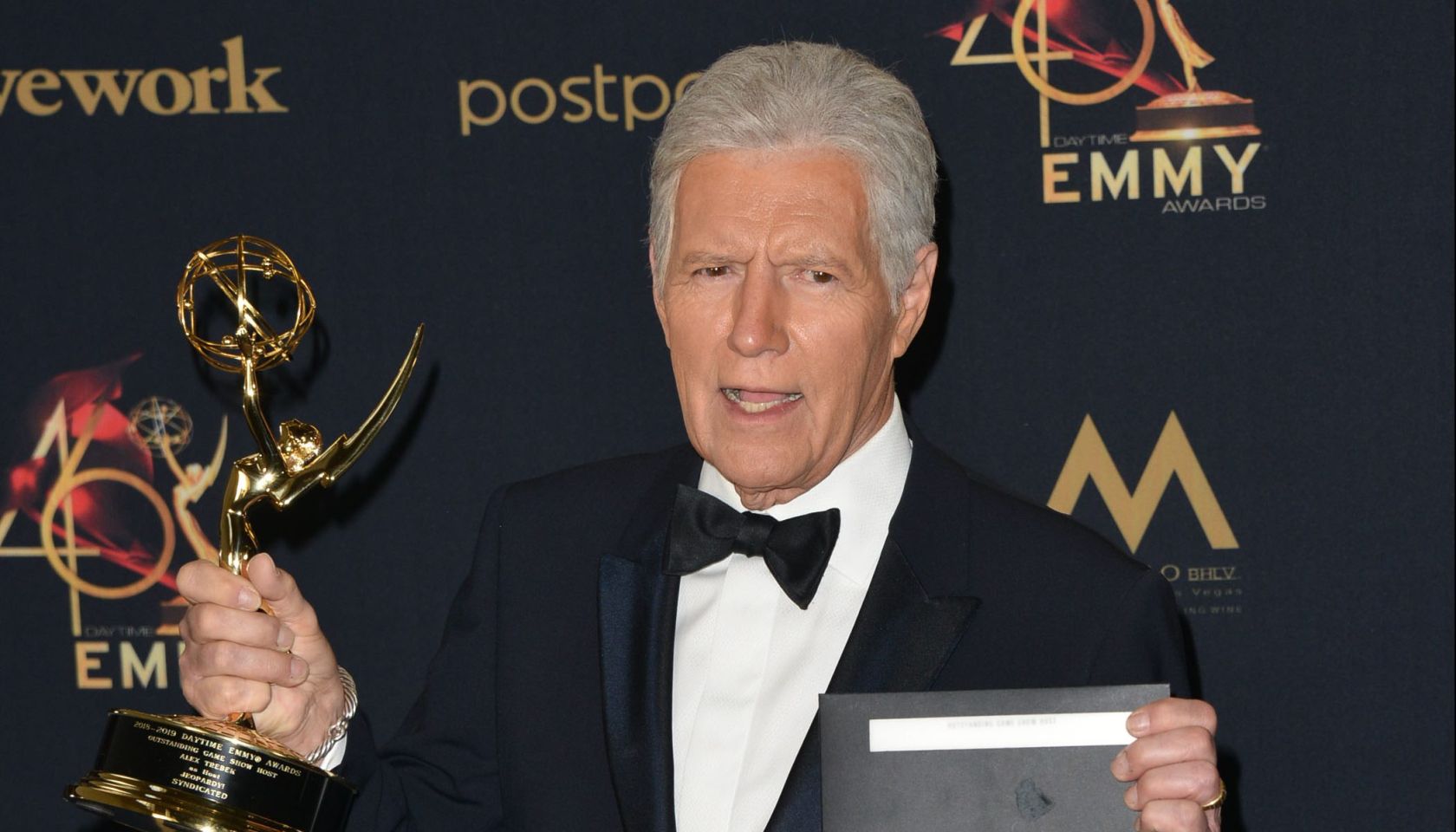 Alex Trebek at the Daytime Emmy Awards
