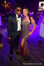 Usher and Jennifer Goicochea at Party For producer Keith Thomas