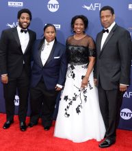 John David Washington, Katia Washington, Pauletta Washington, 47TH AFI LIFE ACHIEVEMENT AWARD HONORING DENZEL WASHINGTON