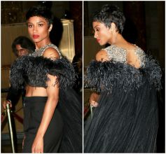 Ciara wears short wig or hairstyle