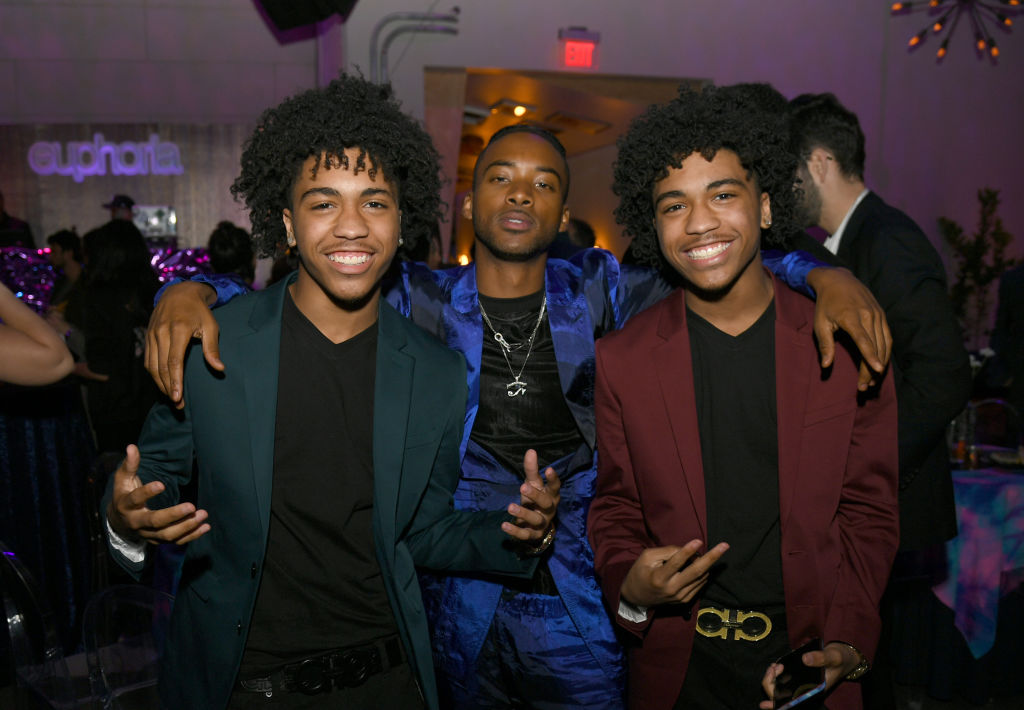 Algee Smith With Euphoria brothers Tyler and Tristan Timmons