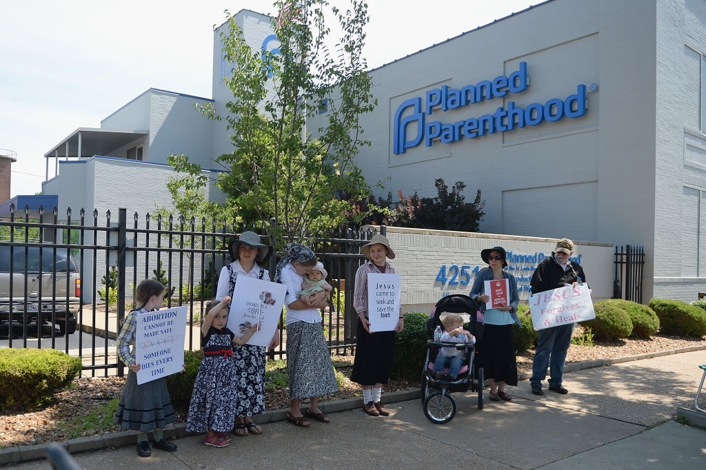 Anti-Abortion Groups Rally Outside Last Planned Parenthood Clinic In Missouri