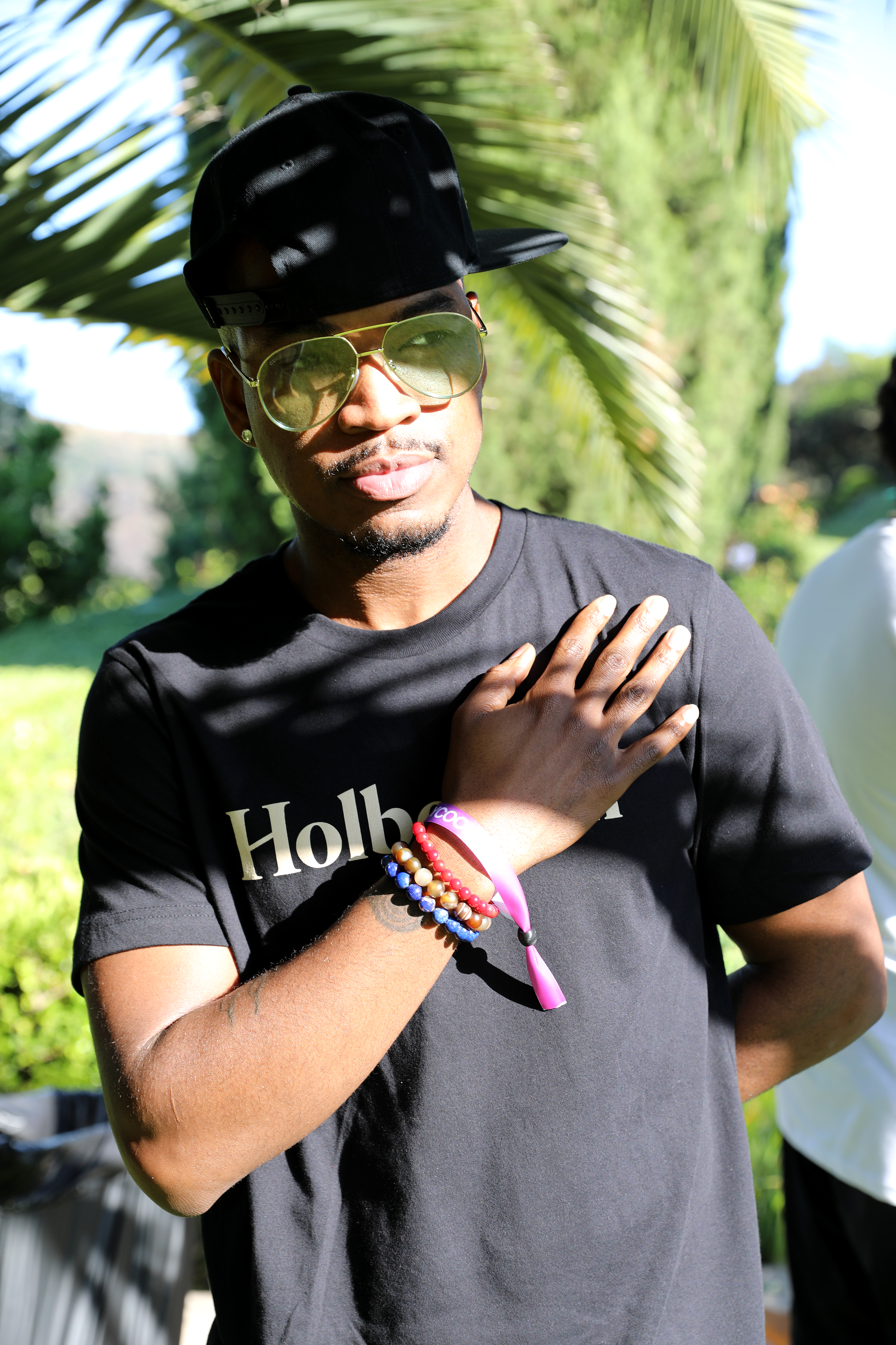 Ne-Yo at the Spotify Cookout Party