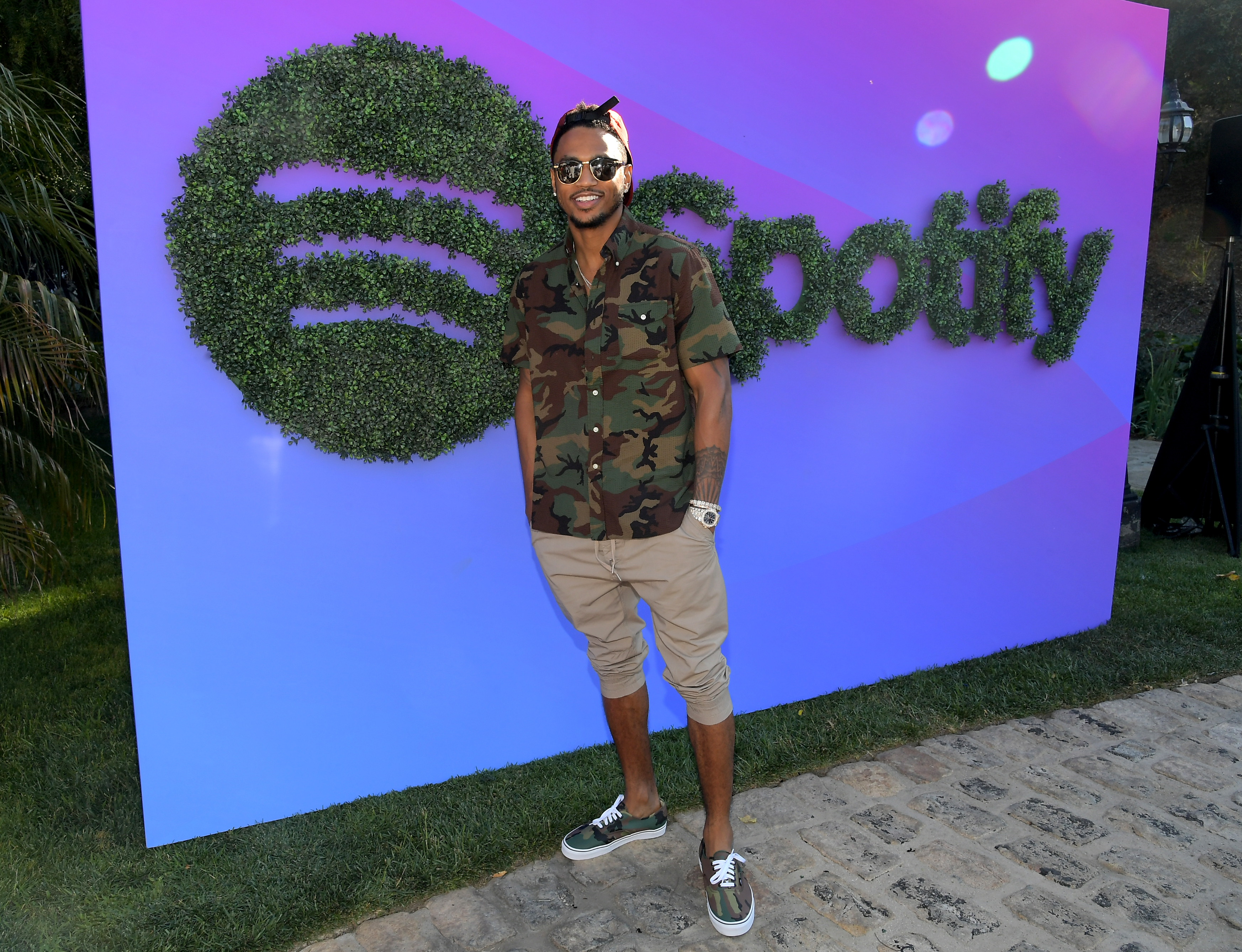 Trey Songz at the Spotify Cookout Party