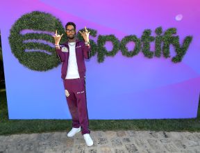 PNB Rock at the Spotify Cookout Party