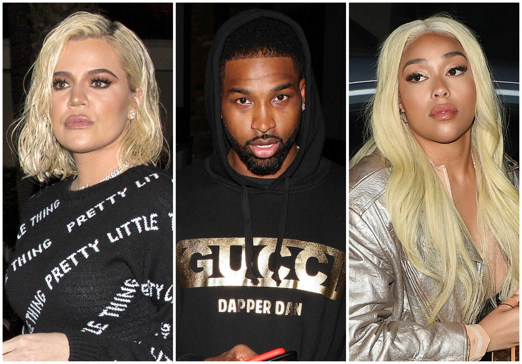 Khloe Kardashian and Tristan Thompson and Jordyn Woods