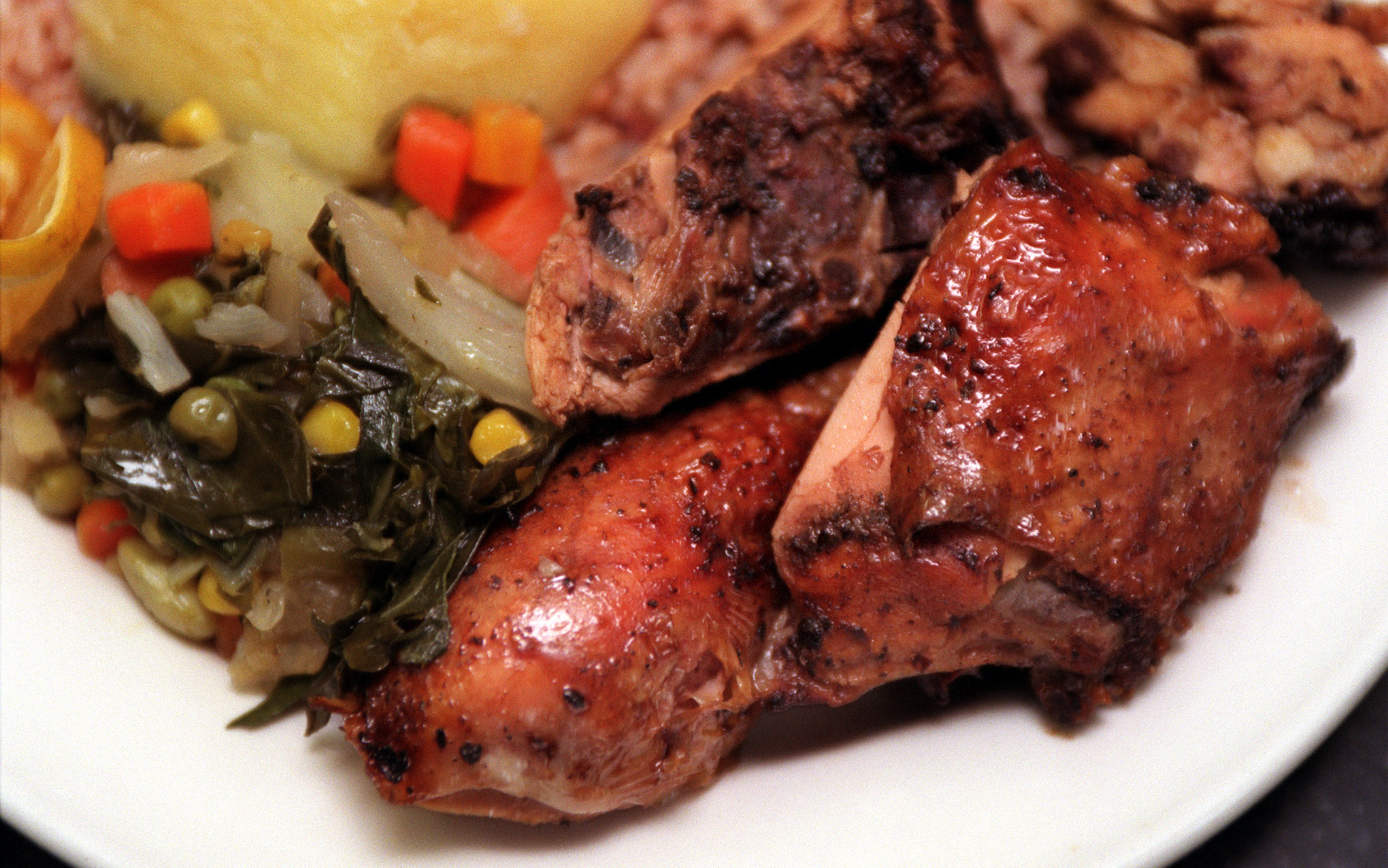 Natraliart Jamaican Restaurant and Market, located at 3426 W. Washington Blvd, serves Jamaican food