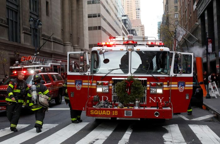 Fire broke out at a skyscraper in New York
