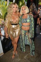 Ashanti and sister Kenashia (Shia) Douglas