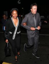 Tiffany Haddish and Kevin Nealon attend Kevin Hart's Birthday Party At TAO in Hollywood