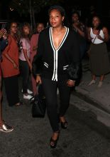 Tiffany Haddish and Kevin Nealon attend Kevin Hart's Birthday Party At TAO in Hollywood