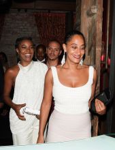 Gabrielle Union Evan Ross and Tracee Ellis Ross attend Kevin Hart's Birthday Party At TAO in Hollywood