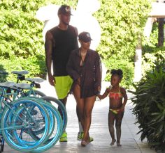 Teyana Taylor Iman Shumpert and daughter Junie in Miami