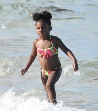 Teyana Taylor Iman Shumpert and daughter Junie in Miami