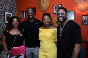 Rahee Devaughn, Carmen Triplett-Watson of St. Jude, Q Parker