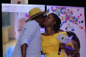 St. Jude Ambassador Anthony Hamilton with Carmen Triplett-Watson of St. Jude