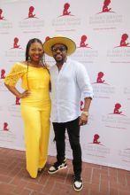 St. Jude Ambassador Anthony Hamilton with Carmen Triplett-Watson of St. Jude