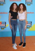 Sophia and Isabella Strahan attend 2019 Nickelodeon Kid's Choice Sports Awards
